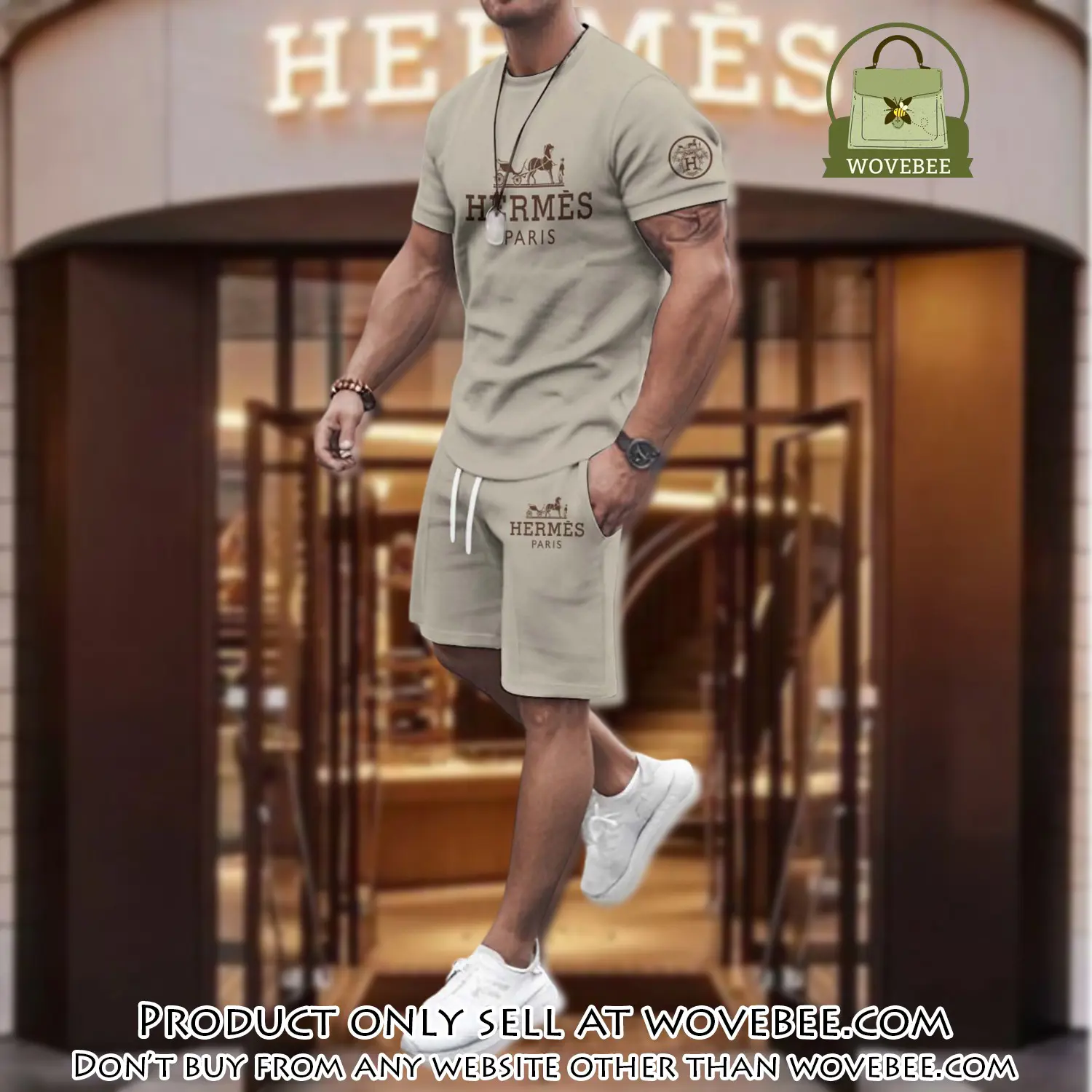 Hermes combo unisex tshirt & short limited luxury outfit cts1108 wvb0317030